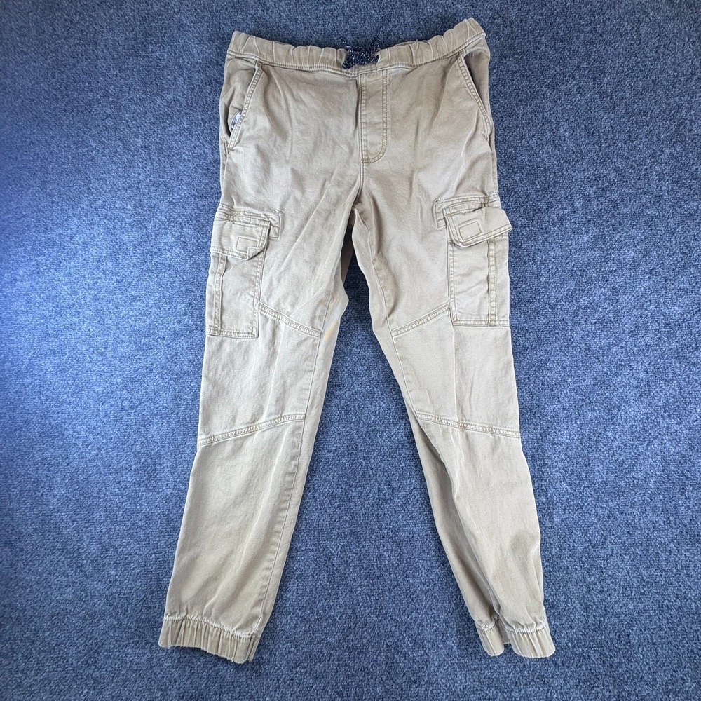 Urban Pipeline Jogger Pants Mens 31x27 Tan Cotton Cargo Pockets Tapered Leg